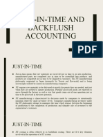 Just-In-Time and Backflush Accounting
