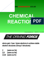 Chemsheets GCSE 1371 Chemical Reactions