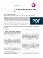Key Technologies For SON in Next Generation Radio Access Networks