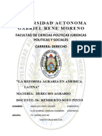 Tema "La Regorma Agraria en America Latina"