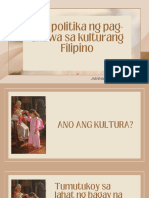 Ang Politika NG Kulturang Pilipino
