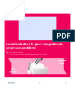 Méthode Des 5M Ou Diagramme D'ishikawa (PDF À Télécharger)