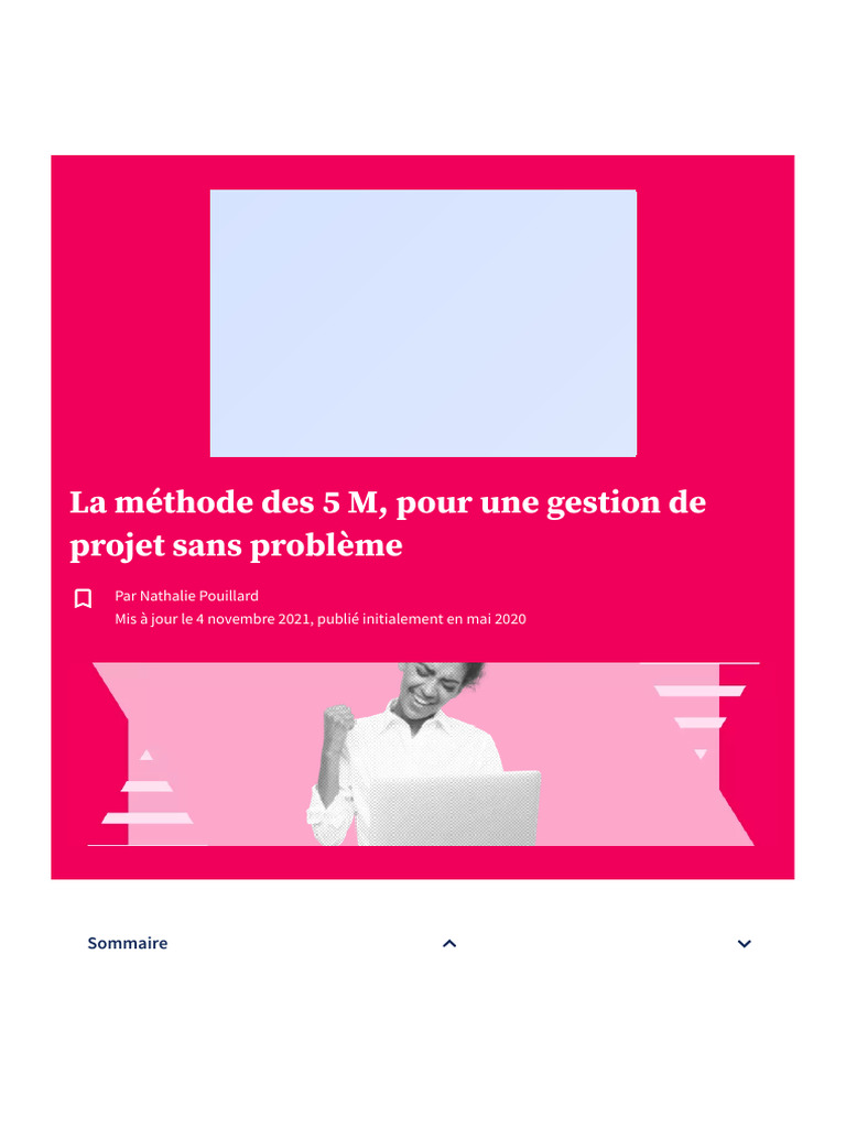 Méthode des 5 M en Gestion de Projet | PDF | Gestion de projet | Scrum ...