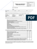 Auto Reporte de Condiciones de Salud.