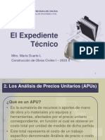 Clase 3 Presupuesto de Obra APU (Partes Del Expediente Técnico) ..