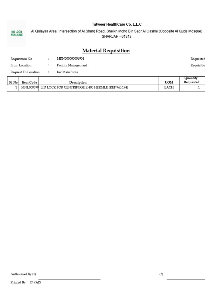 Request for lid lock pdf