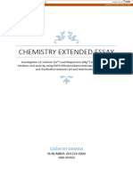 Chemistry Extended Essay: Çağatay Okman