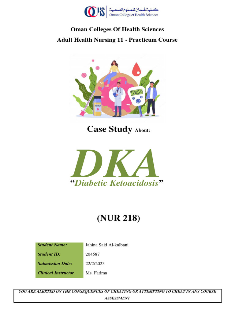 Case Study Diabetic Ketoacidosis PDF Hyperglycemia Diabetes