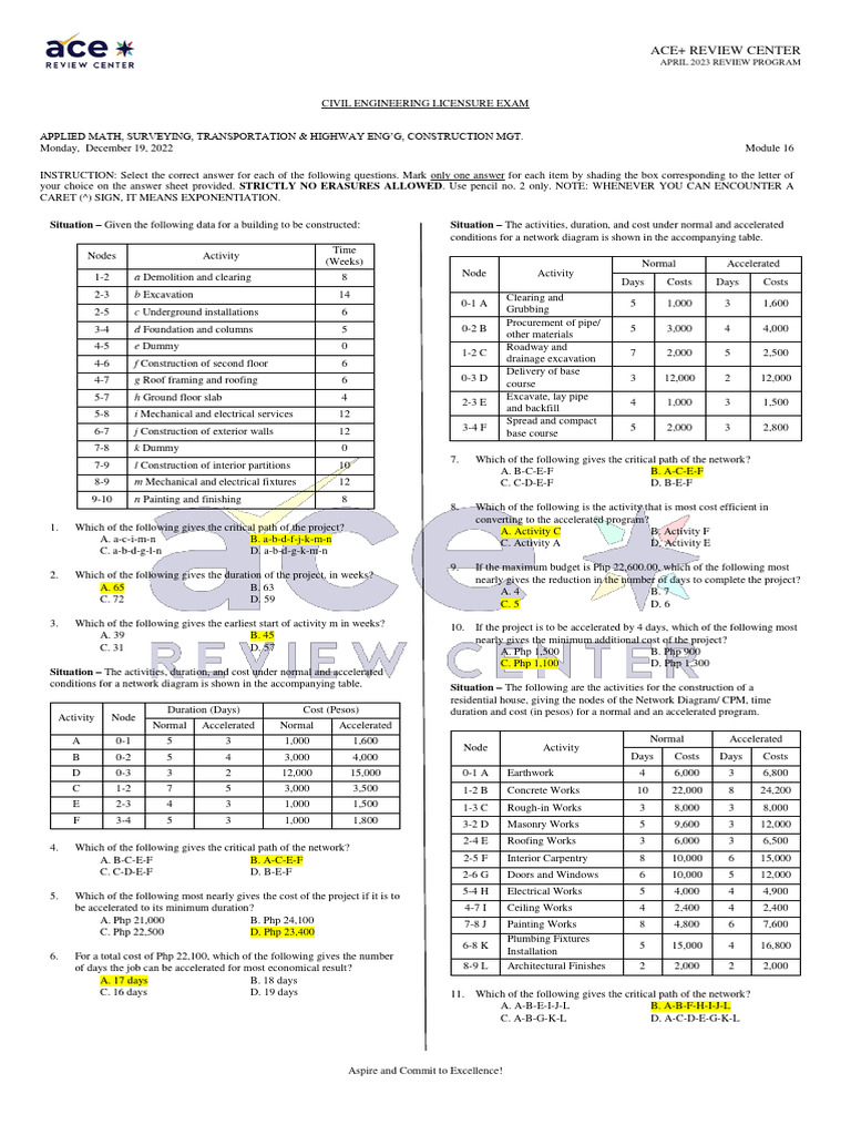 Ce module 16 construction mgt principles and methods answer key pdf