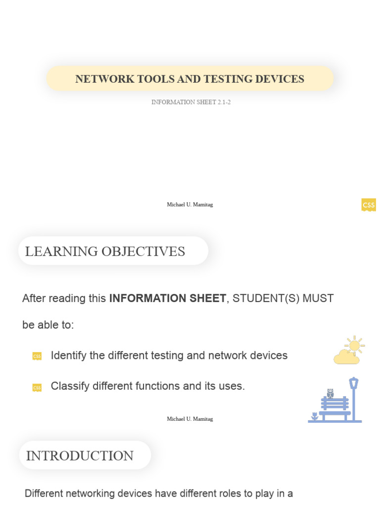 Network Tools and Testing Devices Overview | PDF | Computer Network ...