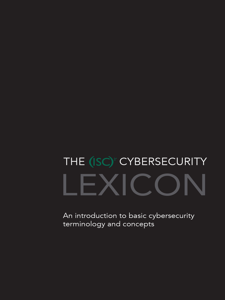 ISC2 Cybersecurity Terminology Guide | PDF | Security | Computer Security