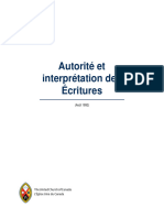 Ressources - Theologie - Autorit ®interpr ®tation Ëcritures Final