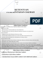 Aneka Ketentuan Dalam Pemerintahan Daerah