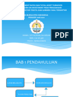 Pengaruh Current Rasio Dan Tato Terhadap Roi