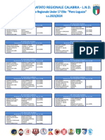 FINITO - Calendario U17 ELITE 2023-2024