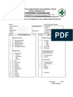 Formulir Permintaan Rujukan Pemeriksaan Laboratorium Puskesmas