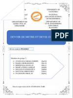 Devoir Métré Contrat