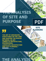 The Analysis of Site and Purpose