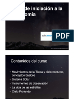 Curso de Iniciación A La Astronomía