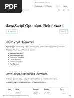 JavaScript Operators Reference