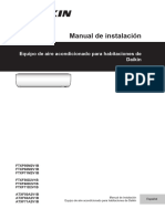 FTXP-M - FTXF-D - ATXF-A - Installation and Operation Manual - 3PES697800-1 - Spanish