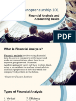 11 - Financial Analysis and Accounting Basics