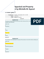 Real Estate Appraisal and Property Management Prelim Q2