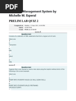 Database Management System Lab Prelim Q2