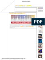 Data Structures and Algorithm