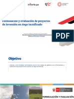 Capacitacion - 2023 - 05 - 29 - Formulación y Evaluación de Proyectos de Riegos - Ronald Chavez