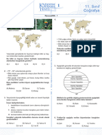 Sınıf Coğrafya Coğrafya: III IV