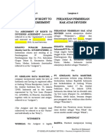 PT. GEMILANG RAHMAT SENTOSA - Annex 4 - Assignment of Right To Dividens Agreement