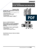 Fuente de Alimentación Conmutada S8VS Datasheet