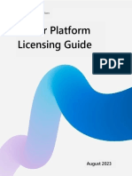 Power Platform Licensing Guide August 2023