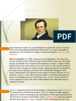 James Fenimore Cooper Life and Literary Career