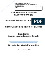 Informe Laboratorio Nº2 Instrumentos de Medicion Joaquin Lugones