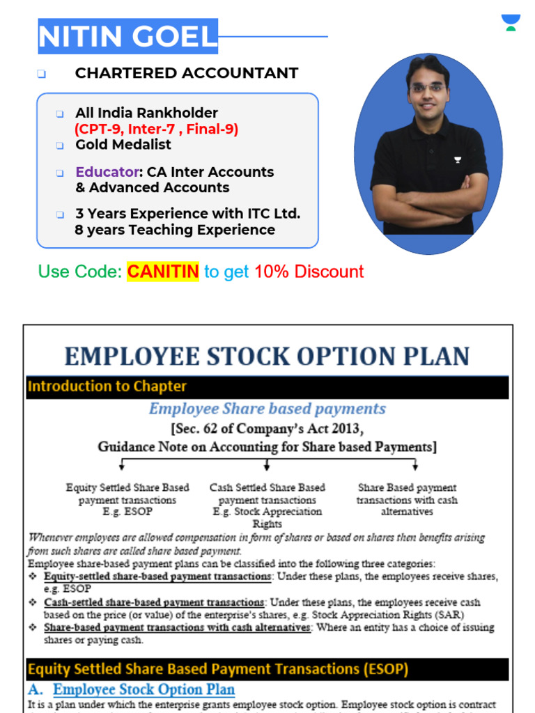 Employee Stock Option Plan (ESOP) PDF