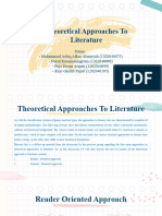 Theoretical Approaches To Literature