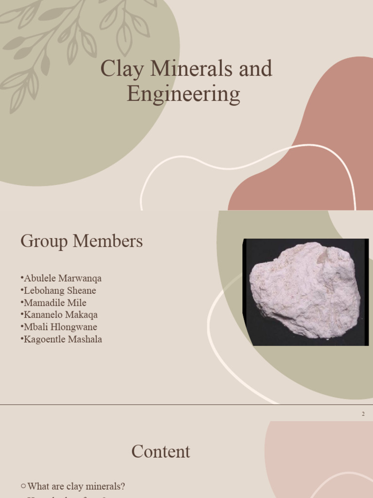 Hydrous Aluminium Phyllosilicates Overview | PDF | Clay | Minerals