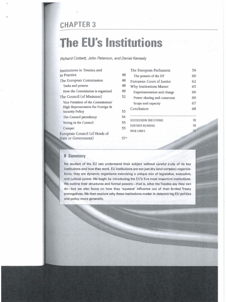 Lec4 Corbett, Peterson, and Kenealy The EU