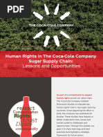 Human Rights in The Coca Cola Sugar Supply Chain