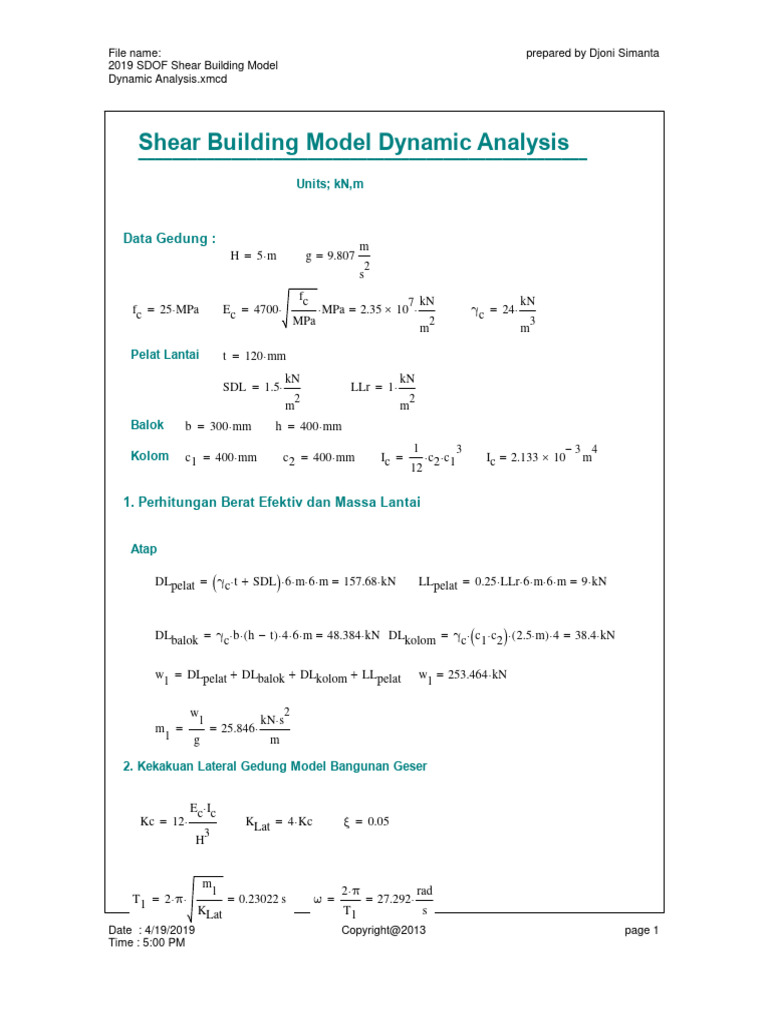 mathcad-2019-sdof-shear-building-model-dynamic-analysis-pdf