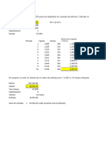 Practica de Interes Compuesto en Excel