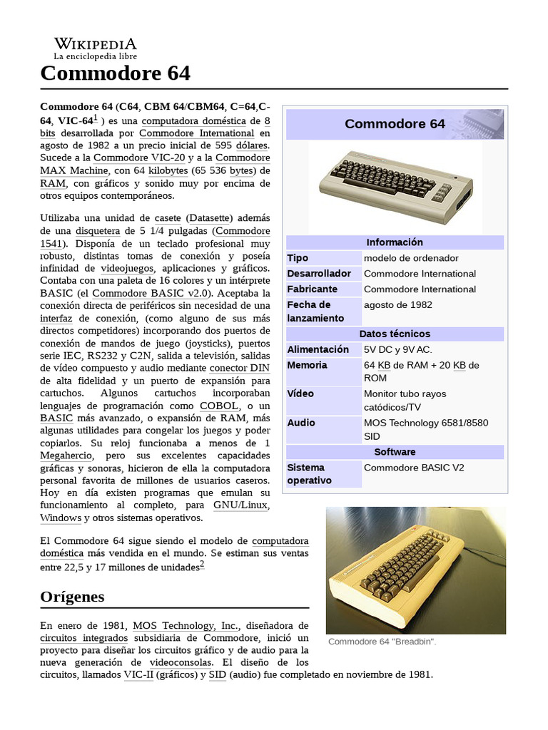 Commodore 64 PDF