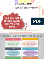 Quy Luật Cơ Bản Của Tri Giác