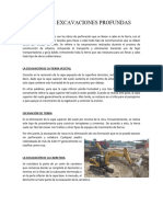 Tipos de Excavaciones Profundas