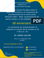 Invitacion Del Club de Leones 2023