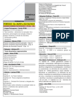 PERÍODO: de 20/09 A 02/10/2023: Conteúdo Avaliação Sistemática 1 Série - 3º Bimestre