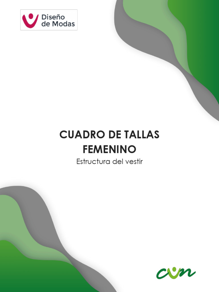 Cuadro de Tallas Femenino | PDF