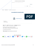 Los Medios de Comunicación - Live Worksheets